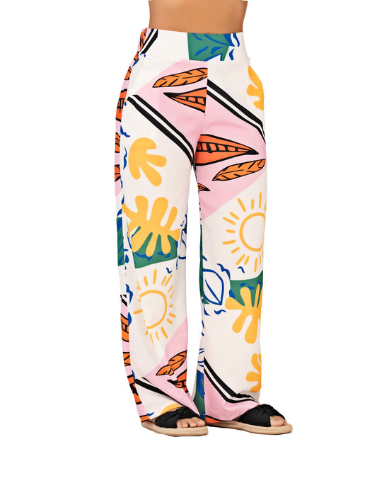 PANTALON EN POLIESTER CORRUGADO REF 8655