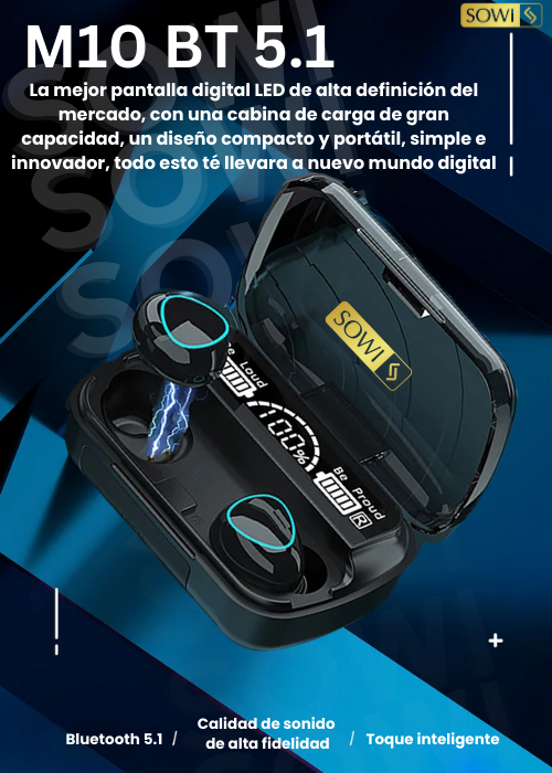 ✨COMBO AUDIFONOSF9/M10 + RELOJ INTELIGENTE DE ALTA TECNOLOGIA✨
