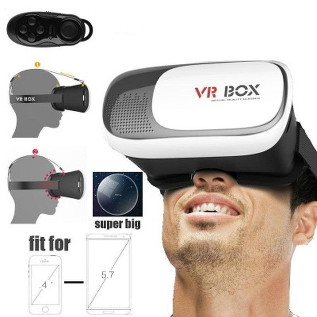 VR BOX - Gafas de Realidad Virtual con Control Bluetooth