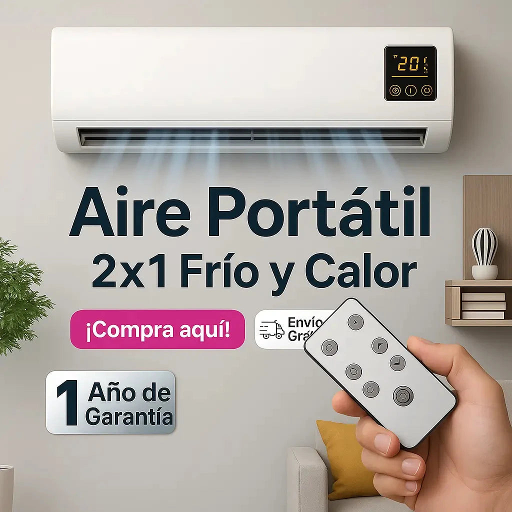 🖤🔥 BLACK FRIDAY 🔥🖤 ❄️ Aire Portátil 2 en 1 – Frío y Calor en un Solo Equipo 🔥❄️ 🎁 Garantía Extendida ¡Solo Hoy! 🚀