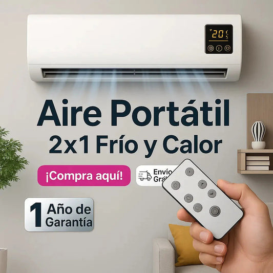 🖤🔥 BLACK FRIDAY 🔥🖤 ❄️ Aire Portátil 2 en 1 – Frío y Calor en un Solo Equipo 🔥❄️ 🎁 Garantía Extendida ¡Solo Hoy! 🚀