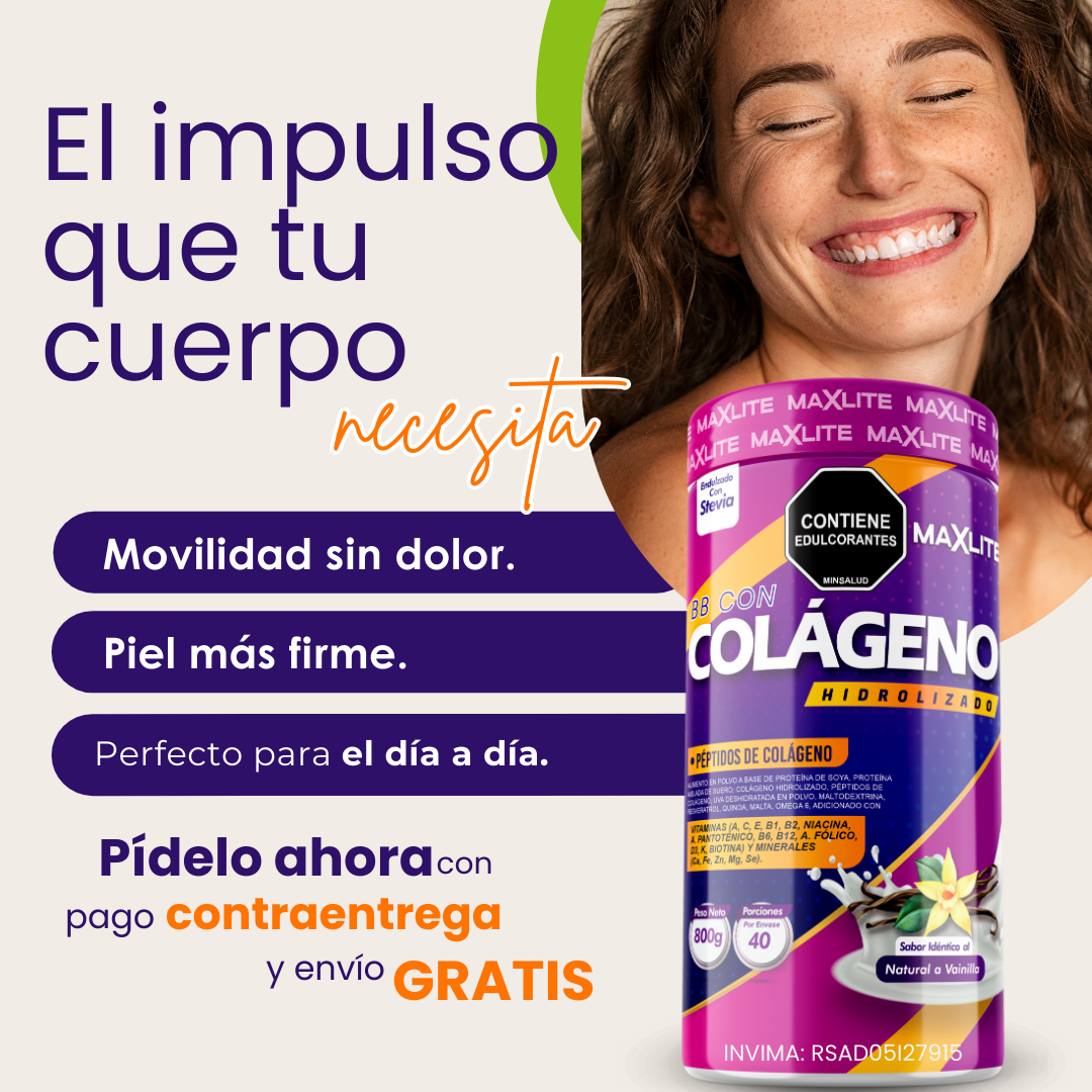 ✨ SUPLEMENTO PREMIUM CON COLÁGENO + VITAMINAS | ¡MEJORA TU BIENESTAR DESDE HOY! 🥛💪