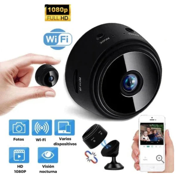 🎥CÁMARA DE SEGURIDAD PORTÁTIL HD - VIGILA TU HOGAR DESDE TU MÓVIL