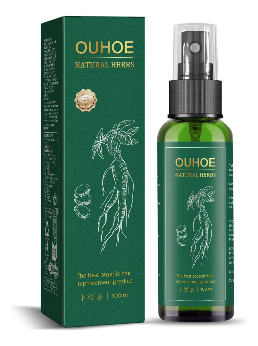 🌿 ¡Cuida tu cabello con el poder natural del Tónico Capilar OUHOE! 🔥 ¡Llévate 2 por el precio de 1 solo por tiempo limitado!