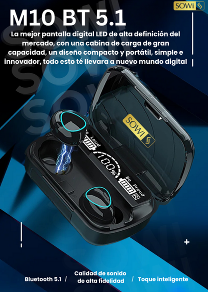 ✨COMBO AUDIFONOSF9/M10 + RELOJ INTELIGENTE DE ALTA TECNOLOGIA✨