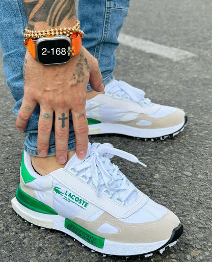 LACOSTE® Elite Caballero | Tenis Premium de Cuero Importado