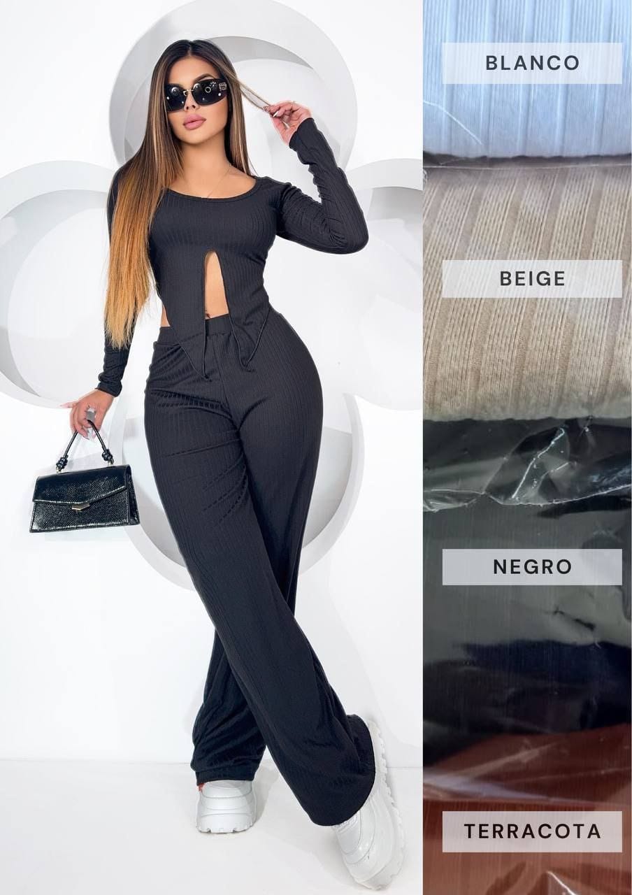 Conjunto blusa pantalón SET IBIZA MANGA
