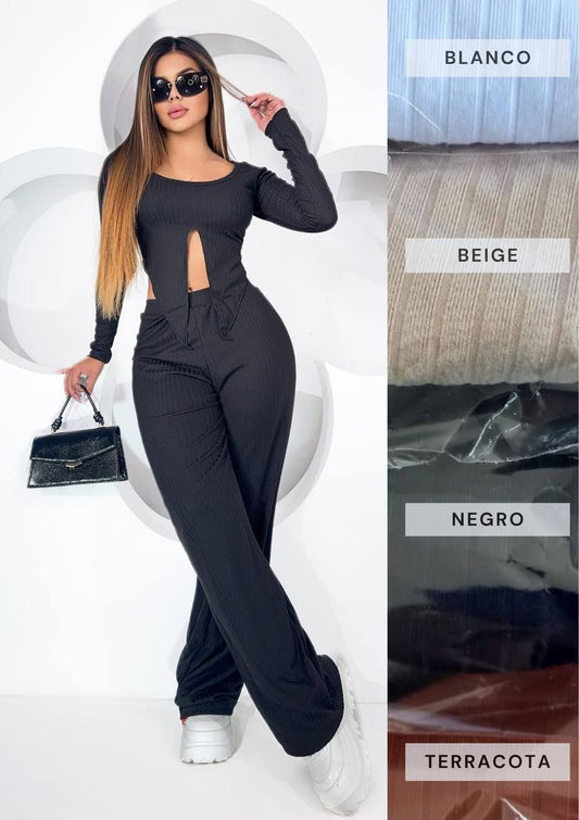 Conjunto blusa pantalón SET IBIZA MANGA