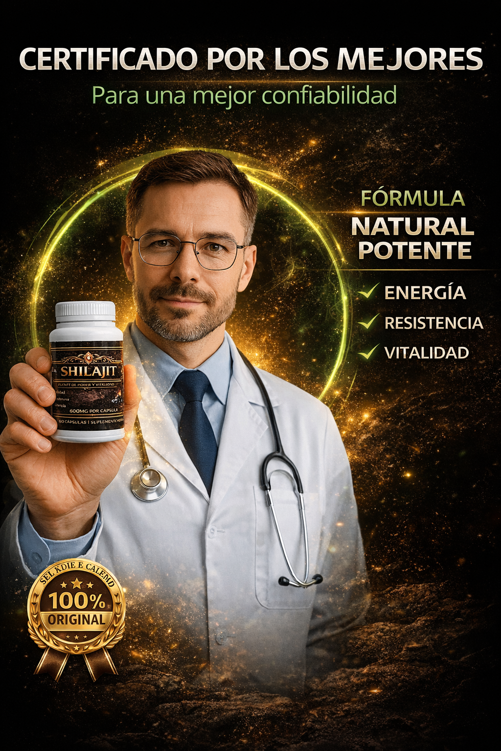 SHILAJIT – Nueva Fórmula, Aumenta tu energía, tu potencia y el tamaño de tu miembro masculino naturalmente.