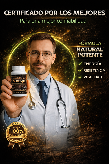 SHILAJIT – Nueva Fórmula, Aumenta tu energía, tu potencia y el tamaño de tu miembro masculino naturalmente.