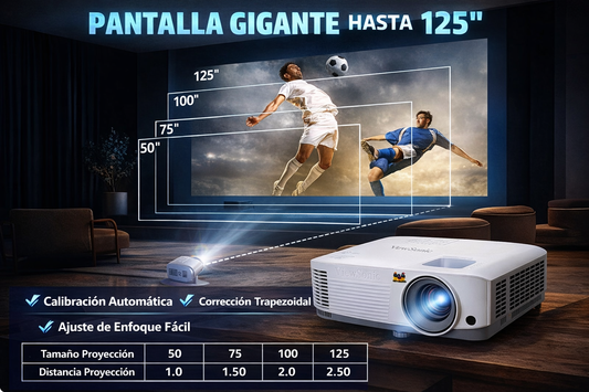 🎬 Proyector Smart 125” HD con Android TV 11 – Convierte tu Casa en Cine