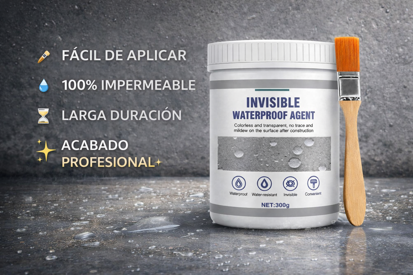 ¡Adiós a las filtraciones! Sellador Impermeabilizante Invisible de Alta Resistencia