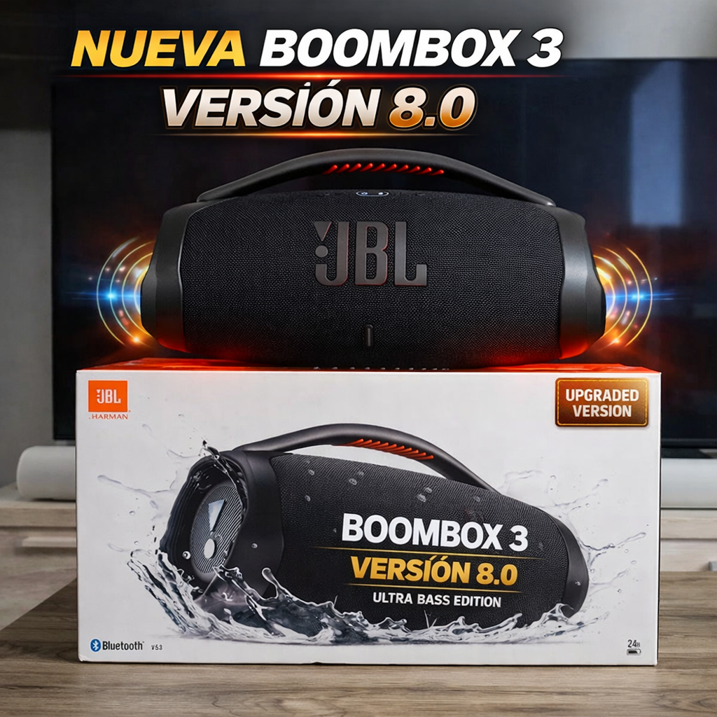 Boombox 3 Versión 8.0 (2026) – Graves Más Profundos y Potencia Brutal 🔊