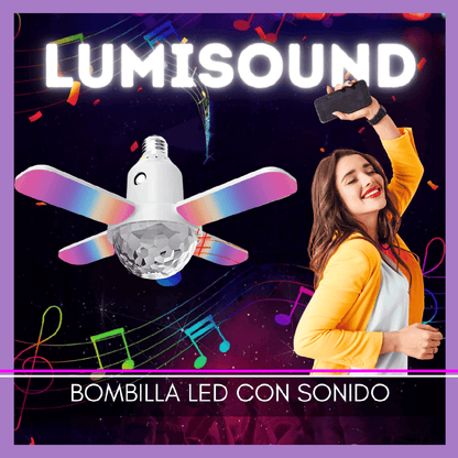 🎶PARLANTE BLUETOOTH CON LUZLED LUMISOUND💡