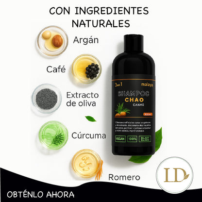 🔥 BLACK FRIDAY COLOMBIA 🔥 – Shampoo Chao Canas 500ML + 3 Regalos EXCLUSIVOS ¡Paga 1 y Llévate 4!