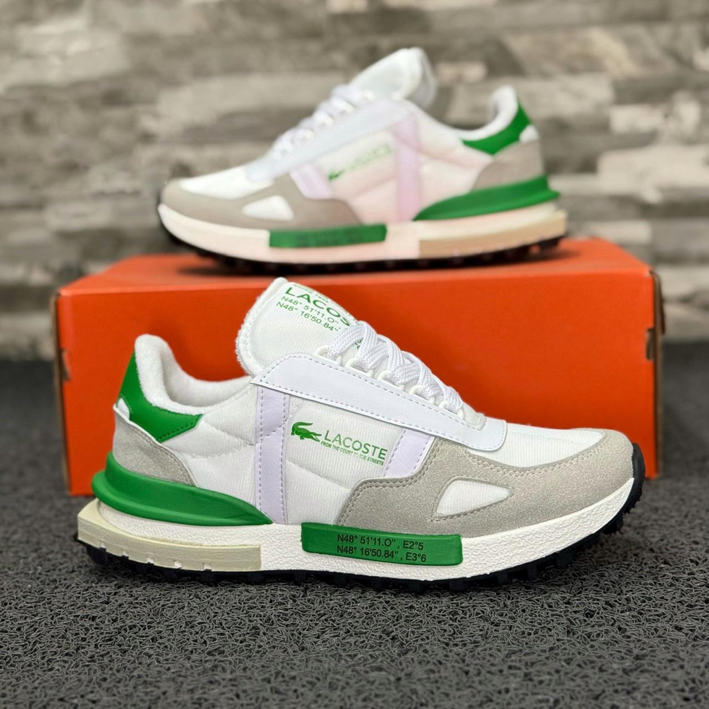 LACOSTE® Elite Caballero | Tenis Premium de Cuero Importado