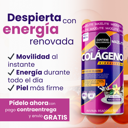 ✨ SUPLEMENTO PREMIUM CON COLÁGENO + VITAMINAS | ¡MEJORA TU BIENESTAR DESDE HOY! 🥛💪
